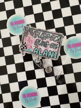 Load image into Gallery viewer, Suspect Runs On A CC Retractable Badge Reel

