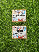 Load image into Gallery viewer, Registration and Patient Access Acrylic Blank &amp; Decal Set Collection
