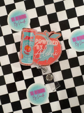 Load image into Gallery viewer, Powered By A Peach Retractable Badge Reel
