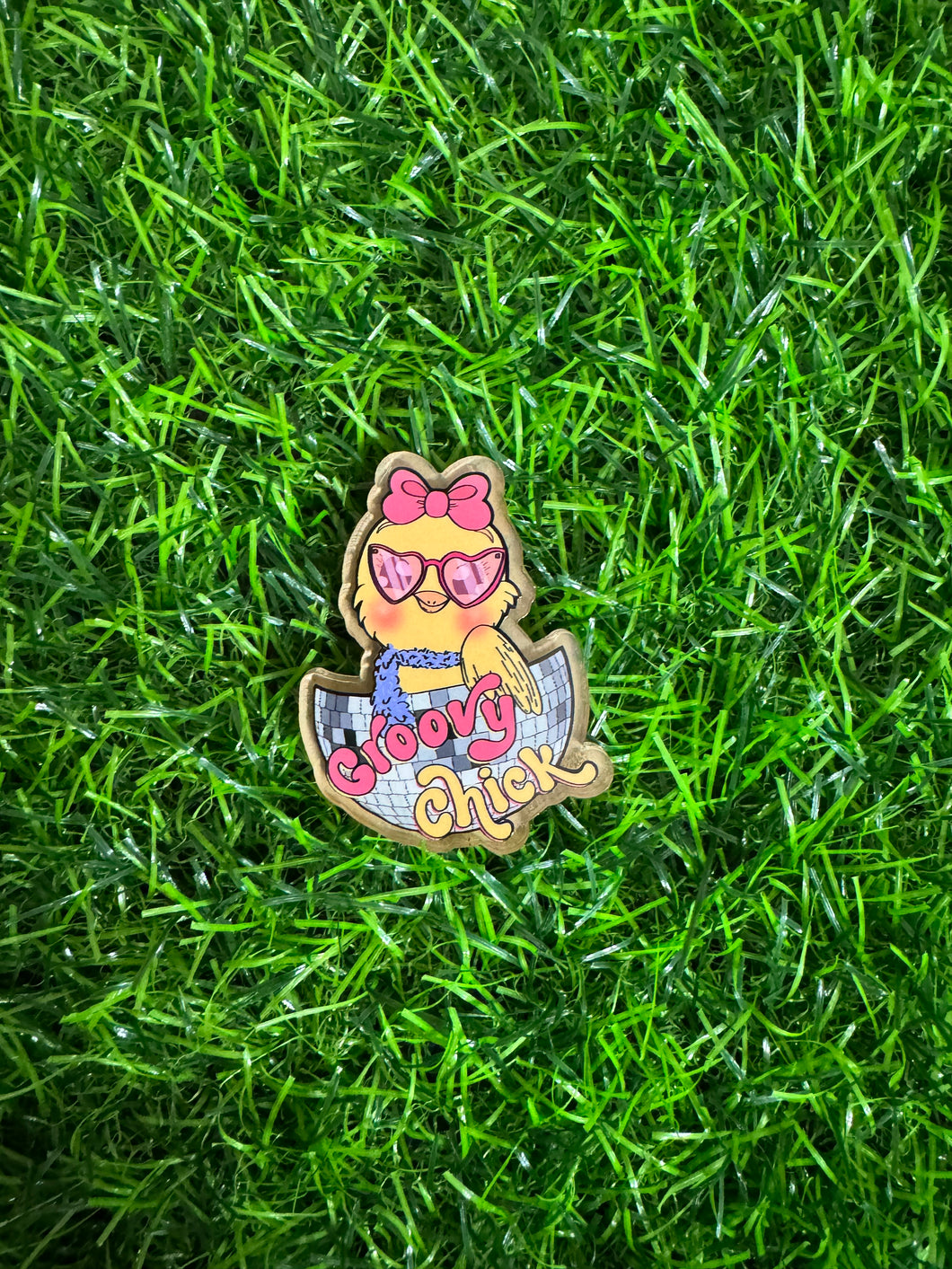 Groovy Chick Acrylic Blank & Decal Set