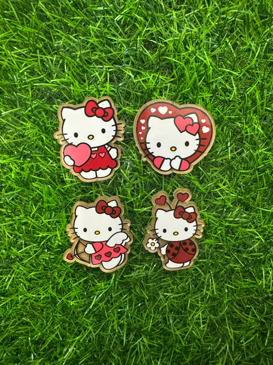 Valentines Cat Character Acrylic Blank & Decal Set SG Designs By Danielle