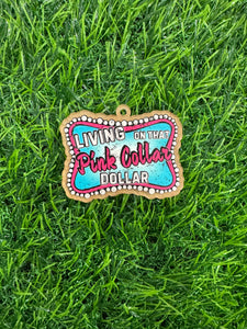 Howdy Pink Collar Acrylic Blank & Decal Set Collection