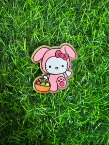 Easter Cat Character Acrylic Blank & Decal Set