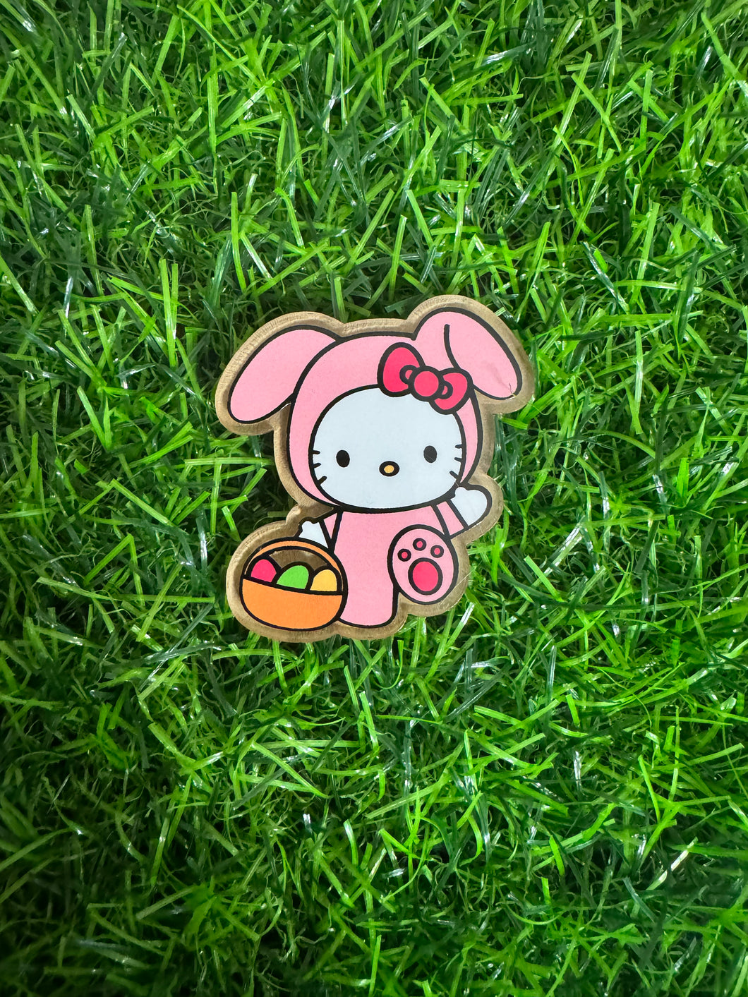 Easter Cat Character Acrylic Blank & Decal Set
