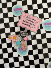 Load image into Gallery viewer, Does The Process Know We’re Trusting It Retractable Badge Reel
