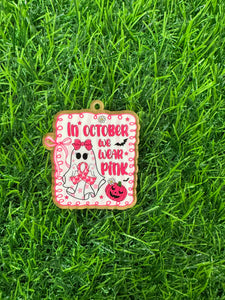 In October We Wear Pink Ghost Acrylic Blank & Decal Set
