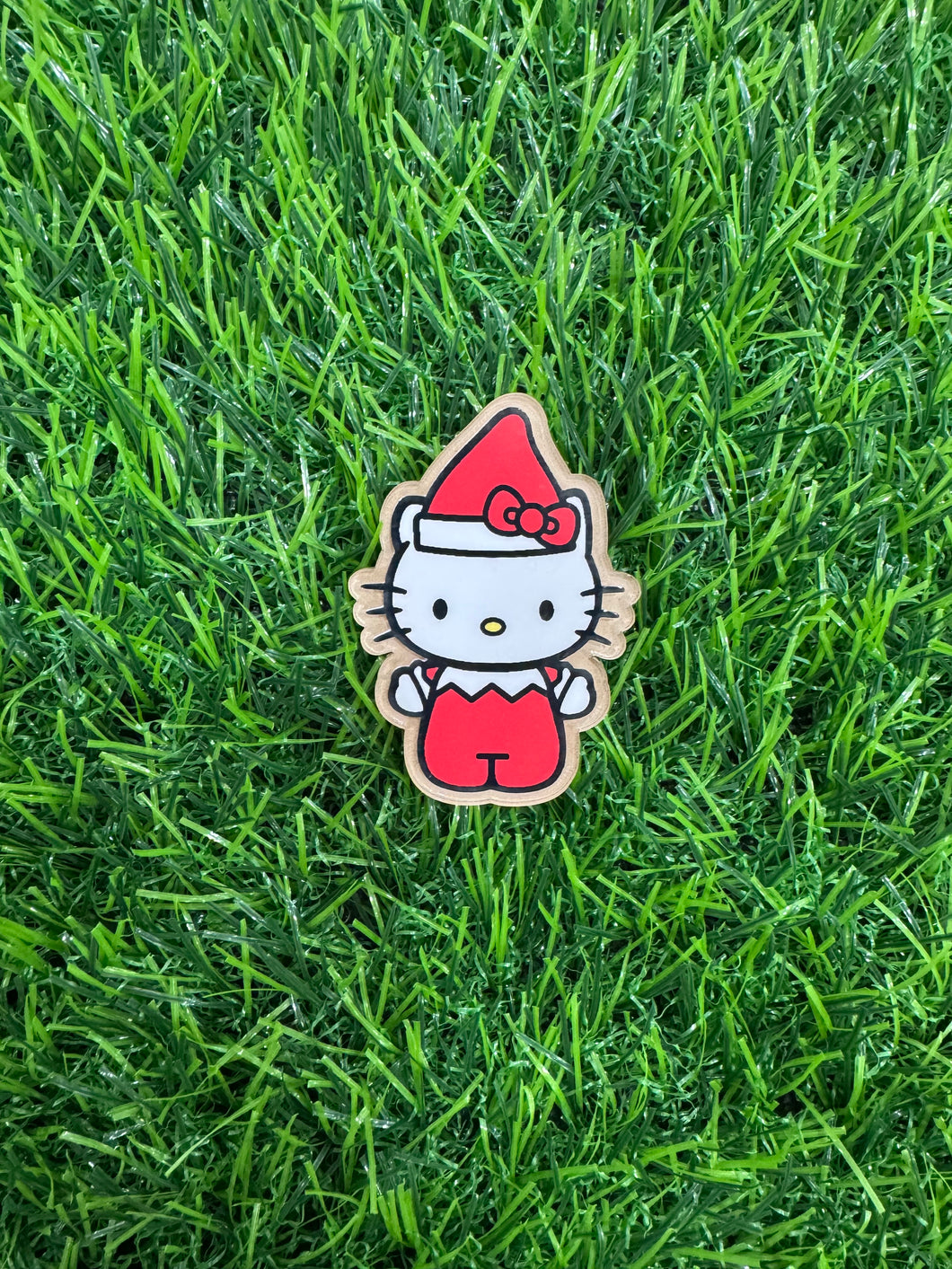 Elf Cat Character  Acrylic Blank & Decal Set