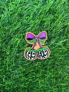 Striped Pumpkin Cherries With Purple Bow
Acrylic Blank & Decal Set