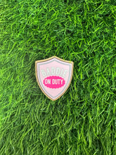 Load image into Gallery viewer, Baddie On Duty Shield Acrylic Blank &amp; Decal Set
