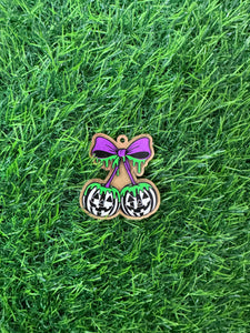 Striped Pumpkin Cherries With Purple Bow
Acrylic Blank & Decal Set