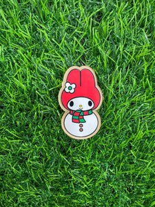 Snowman Cat Character & Friends Acrylic Blank & Decal Set