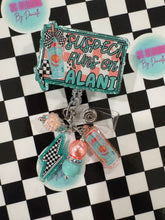 Load image into Gallery viewer, Suspect Runs On A Peach Retractable Badge Reel
