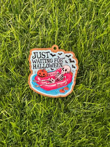 Just Waiting For Halloween Acrylic Blank & Decal Set