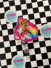 Load image into Gallery viewer, Cute Tiger 90’s Nostalgia Retractable Badge Reel
