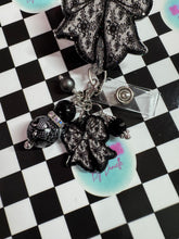 Load image into Gallery viewer, Black Lace Bow Retractable Badge Reel
