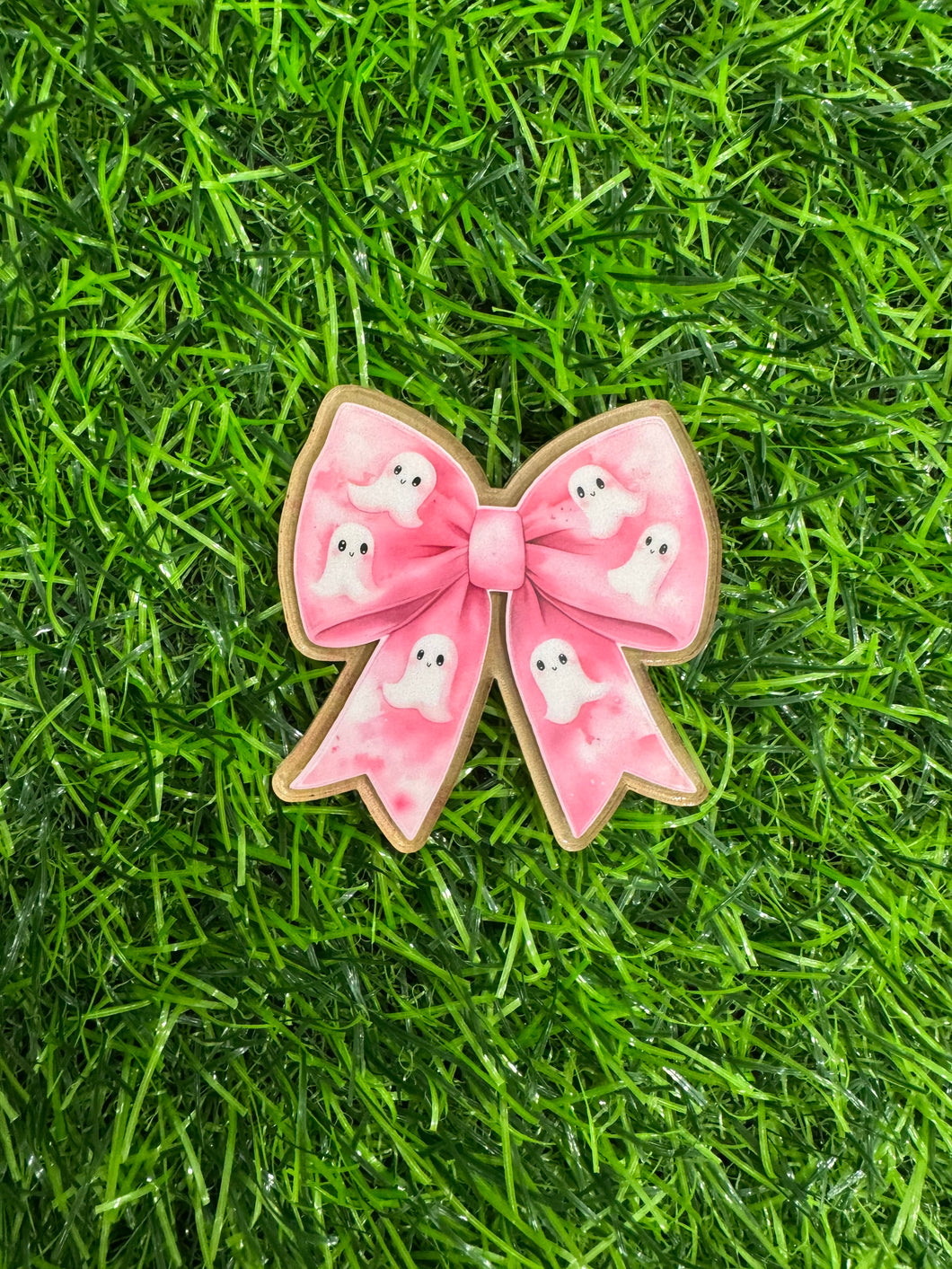 Pink Ghost Bow & Skull With Pink Ghost Bow Acrylic Blank & Decal Set Collection