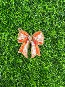 Orange & Blue Floral Thankful Pumpkin & Orange Floral Bow Acrylic Blank & Decal Set Collection