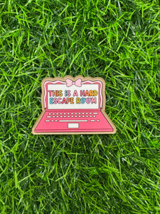 This is A Hard Escape Room Acrylic Blank & Decal Set