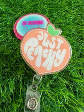 Load image into Gallery viewer, Just Peachy Retractable Badge Reel
