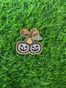 Pumpkin Lace Cherries With Bow 
Acrylic Blank & Decal Set