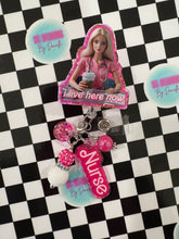 Load image into Gallery viewer, I Live Here Now Nurse Retractable Badge Reel Collection
