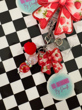 Load image into Gallery viewer, Strawberry Bow Retractable Badge Reel
