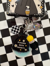 Load image into Gallery viewer, Plagued With Anxiety Retractable Badge Reel
