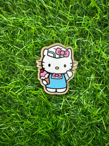 Ice Cream Cat Character Acrylic Blank & Decal Set