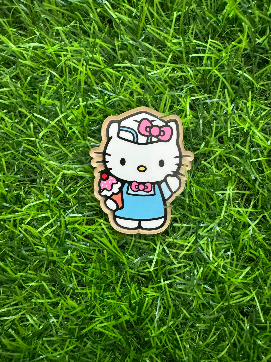 Ice Cream Cat Character Acrylic Blank & Decal Set
