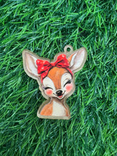 Load image into Gallery viewer, Christmas Fawn Acrylic Blank &amp; Decal Set
