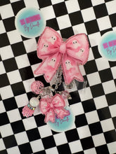 Load image into Gallery viewer, Pink Ghost Bow Retractable Badge Reel

