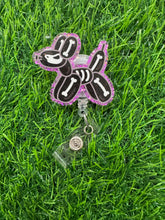 Load image into Gallery viewer, Balloon Dog Skeleton Retractable Badge Reel
