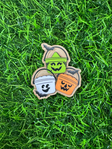 Halloween Bucket Trio Acrylic Blank & Decal Set