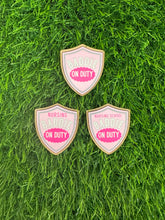 Load image into Gallery viewer, Baddie On Duty Shield Acrylic Blank &amp; Decal Set
