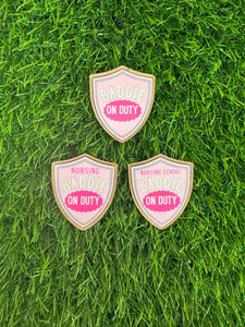 Baddie On Duty Shield Acrylic Blank & Decal Set