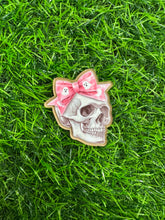 Load image into Gallery viewer, Pink Ghost Bow &amp; Skull With Pink Ghost Bow Acrylic Blank &amp; Decal Set Collection
