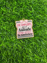 Load image into Gallery viewer, For Complaints Contact Manufacturer Acrylic Blank &amp; Decal Set
