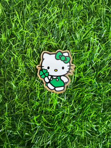 St Pattys Day Cat Character Acrylic Blank & Decal Set