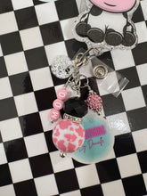 Load image into Gallery viewer, Cute Cow Bow Retractable Badge Reel
