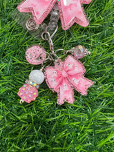 Load image into Gallery viewer, Pink Ghost Bow Retractable Badge Reel

