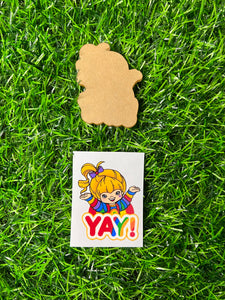 Rainbow Character Acrylic Blank & Decal Set