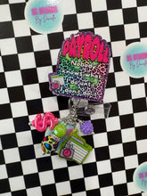 Load image into Gallery viewer, Payroll Rainbow Leopard Retractable Badge Reel
