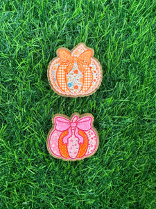 Lace Patchwork Pumpkin Collection Acrylic Blank & Decal Set Collection