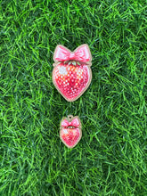 Load image into Gallery viewer, Shimmer Strawberry Acrylic Blank &amp; Decal Set
