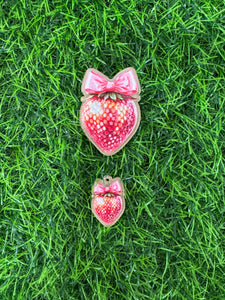 Shimmer Strawberry Acrylic Blank & Decal Set