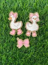 Load image into Gallery viewer, Cute Ducks With Bow Acrylic Blank &amp; Decal Set Collection
