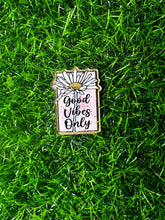 Load image into Gallery viewer, Good Vibes Only Acrylic Blank &amp; Decal Set

