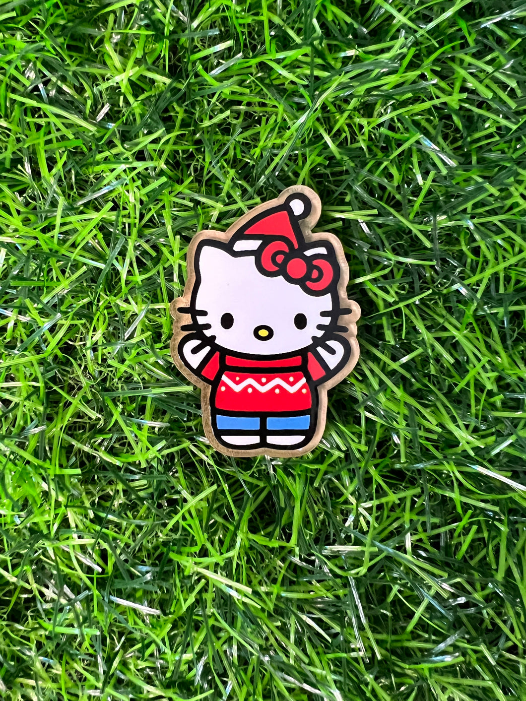 Christmas Cat Character Acrylic Blank & Decal Set