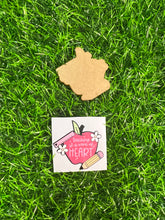 Load image into Gallery viewer, Teaching is a work of HEART Acrylic Blank &amp; Decal Set
