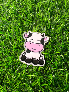 Cute Cow Acrylic Blank & Decal Set